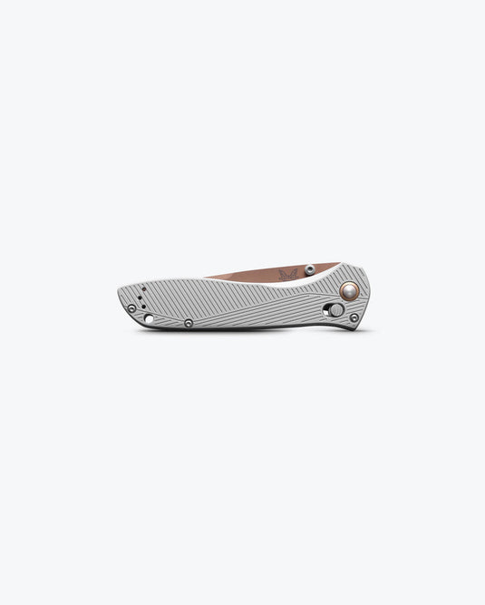 BENCHMADE SEVEN | TENâ„¢ | GRAY ALUMINUM | RECURVE