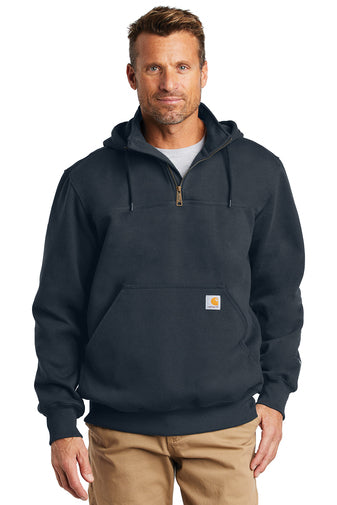 Load image into Gallery viewer, MTFR Carhartt ® Rain Defender ® Paxton Heavyweight Hooded Zip Mock Sweatshirt
