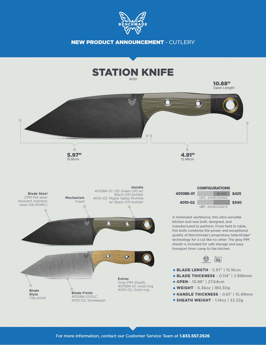 Benchmade  STATION KNIFE