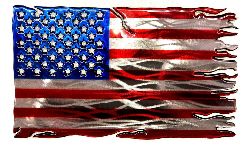 Load image into Gallery viewer, Tattered Stars and Stripes 16&quot;

