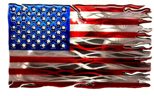 Tattered Stars and Stripes 16"