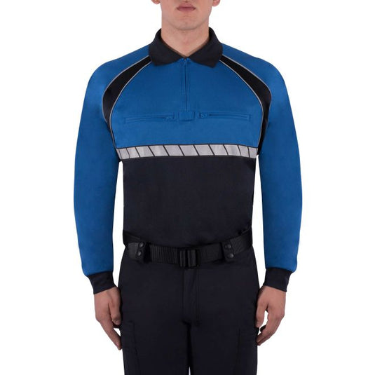 BLAUER LONG SLEEVE COLORBLOCK PERFORMANCE POLO SHIRT - Tactical Wear