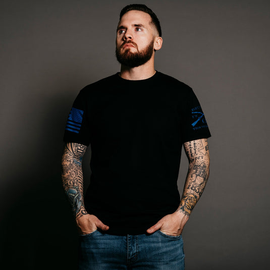 GRUNT STYLE BLUE SHIELD MEN'S T