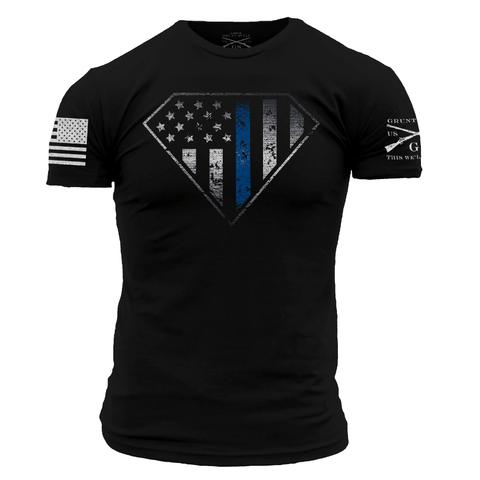 GRUNT STYLE BLUE LINE CREST TEE