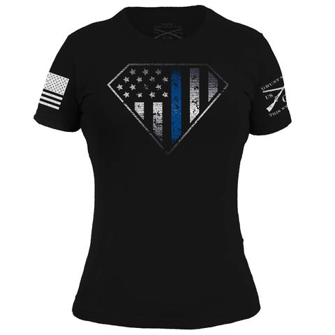 GRUNT STYLE BLUE LINE CREST WOMEN'S