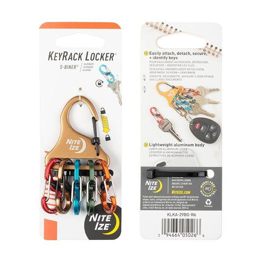Nite-Ize KeyRack Locker S-Biner Aluminum - Assorted