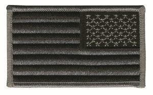 Load image into Gallery viewer, HERO&#39;S PRIDE U.S. Flag Patch, FWRD OR REV, Hook -Grey/Black - Tactical Wear
