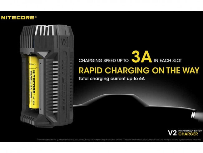 Load image into Gallery viewer, Nitecore V2 Smart Battery Charger - Includes DC Cable - Tactical Wear

