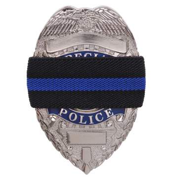 Rothco Thin Blue Line Mourning Band- 10 PK