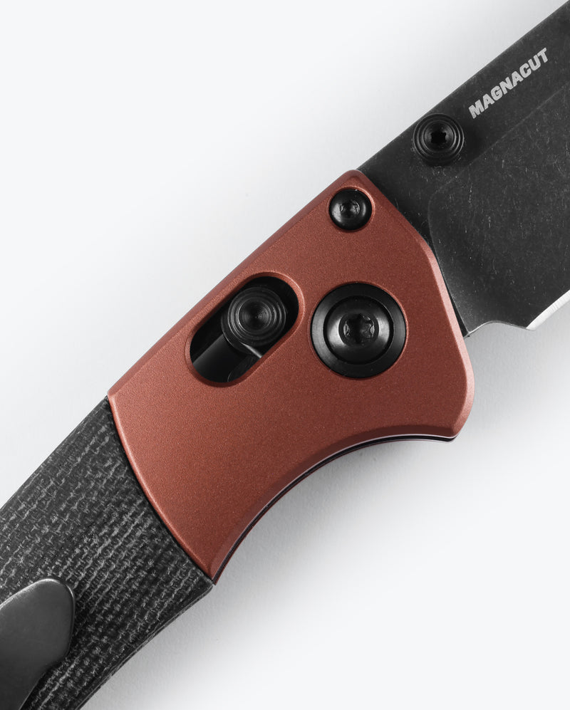 Load image into Gallery viewer, Mini Crooked River | Burnt Copper | Black Micarta - Tactical Wear
