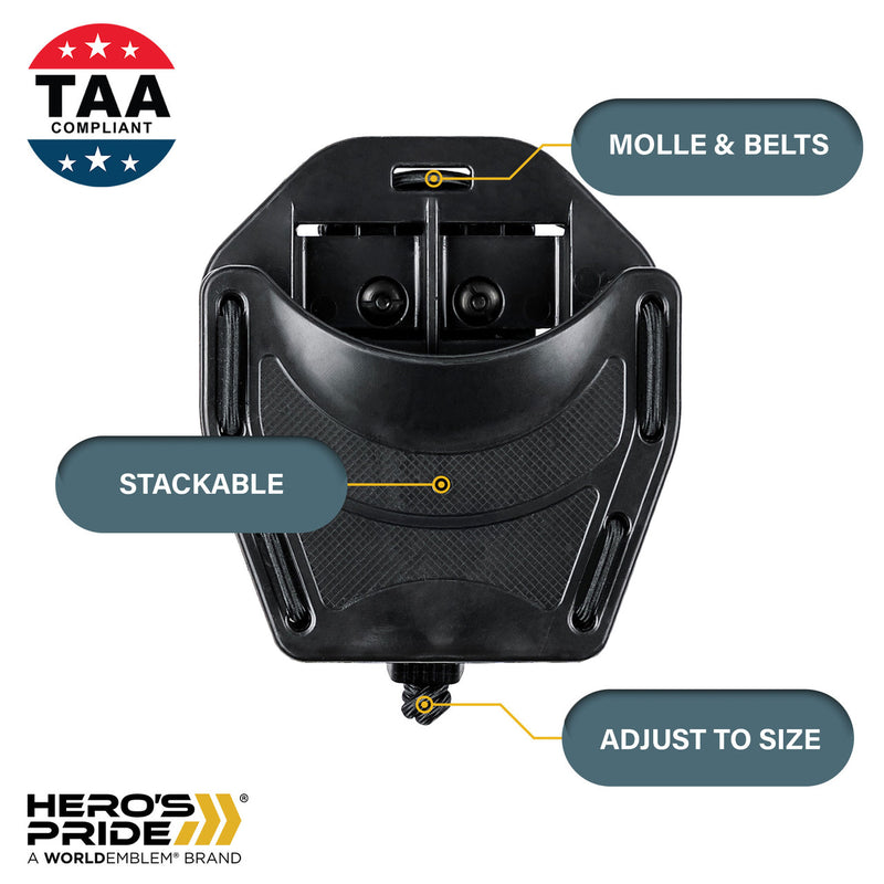 Load image into Gallery viewer, HERO'S PRIDE 1850 Flex Duty Handcuff Case - Universal fit, Open - Tactical Wear
