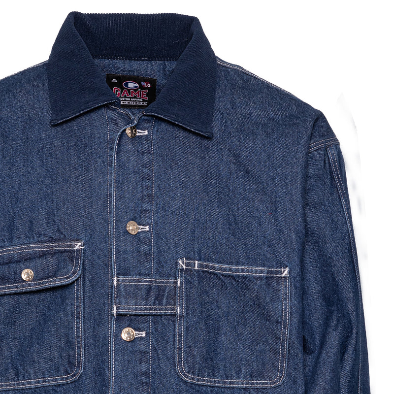 Load image into Gallery viewer, BISHOP FIRE GAME The Denim Chore Coat
