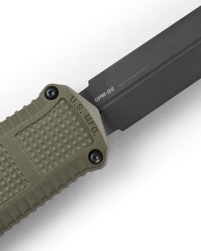 Load image into Gallery viewer, BENCHMADE CLAYMORE OTF | BLACK GRIVORY®| RANGER GREEN GRIVORY®
