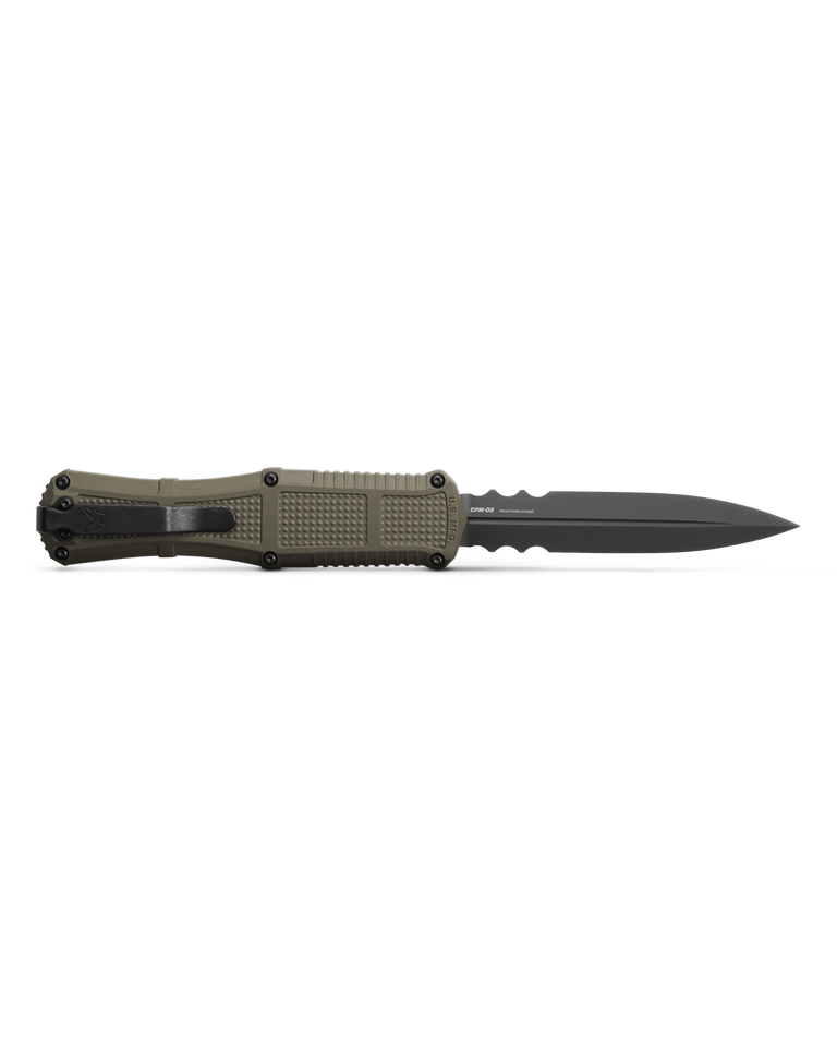 Load image into Gallery viewer, BENCHMADE CLAYMORE OTF | BLACK GRIVORY®| RANGER GREEN GRIVORY®
