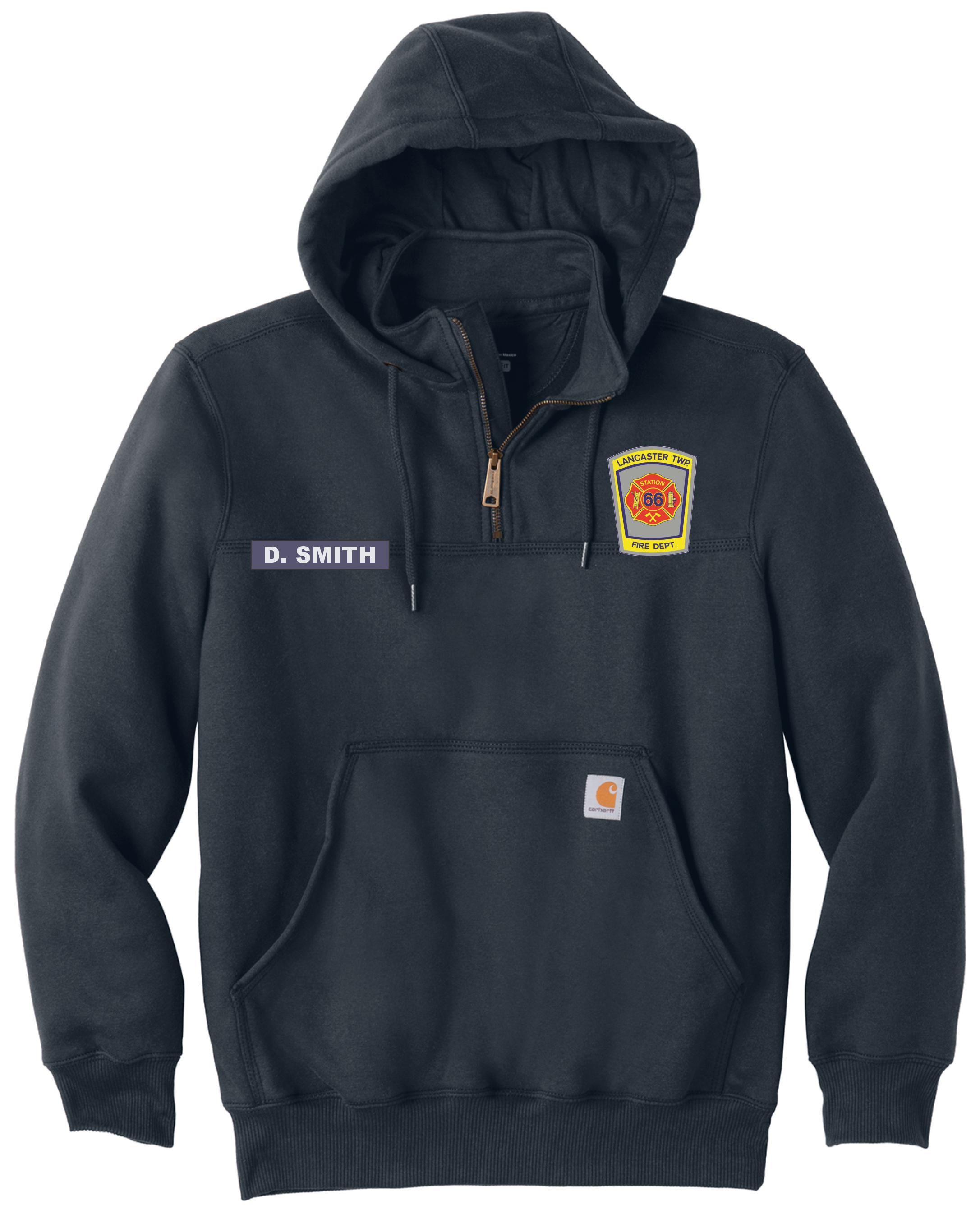 LTFD Carhartt ® Rain Defender ® Paxton Heavyweight Hooded Zip Mock Swe ...