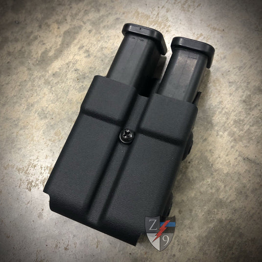 ZERO9 Duty Style Double Mag Pouch - GLOCK 9/40  MOLLE-LOK