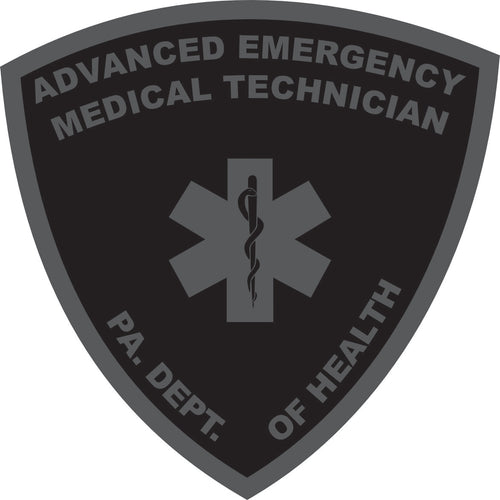 PVC PA DEPT OF HEALTH ADVANCED EMT VELCRO SHOULDER PATCH