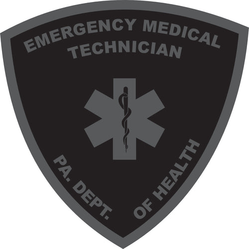 PVC PA DEPT OF HEALTH EMT VELCRO SHOULDER PATCH
