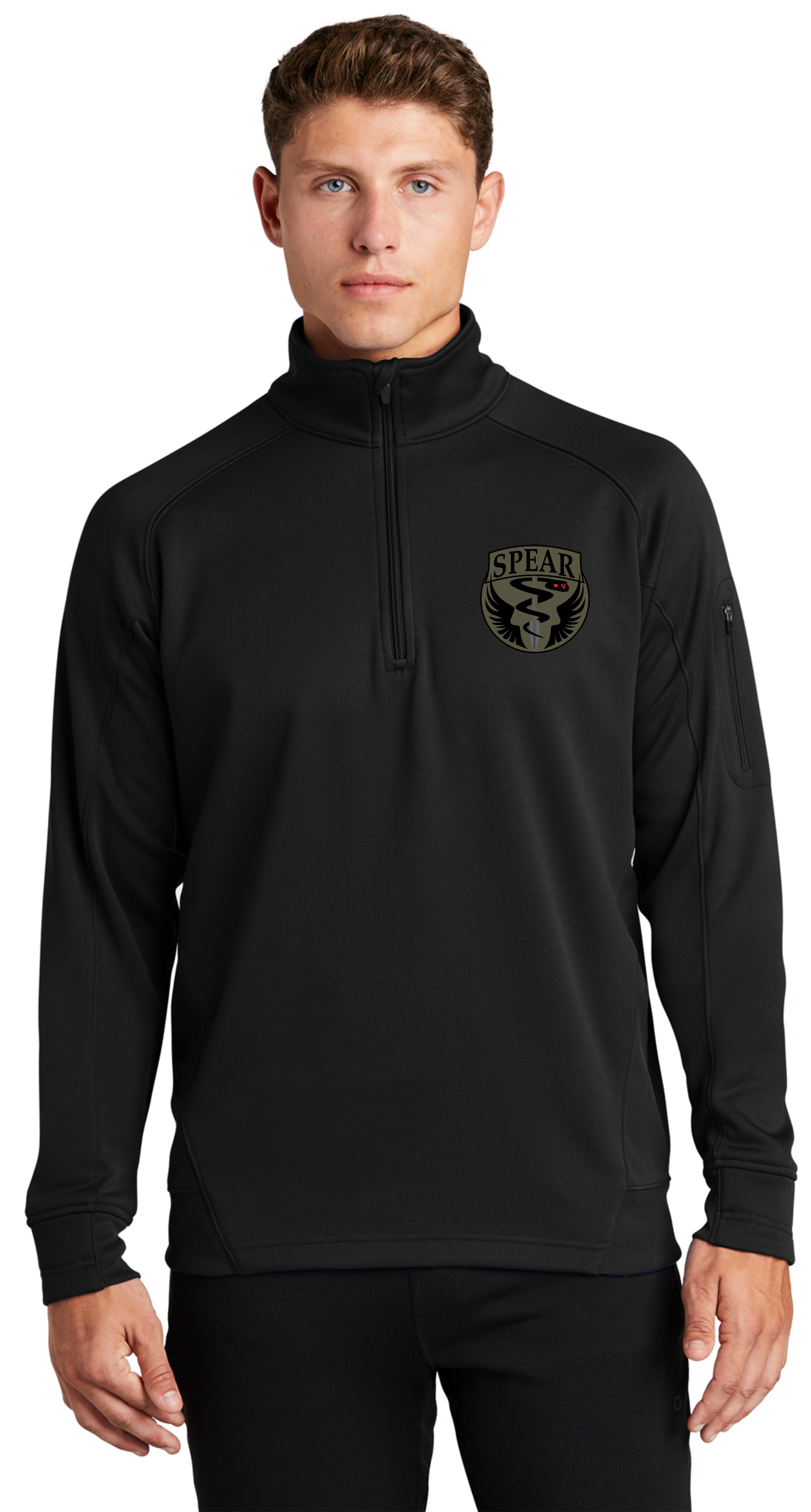 SPEAR Sport-Tek® Tech Fleece 1/4-Zip Pullover. F247 – Tactical Wear