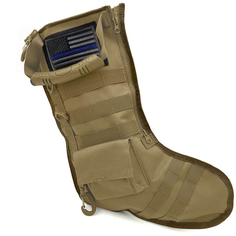 Load image into Gallery viewer, Thin Blue Line Christmas Tactical Stocking
