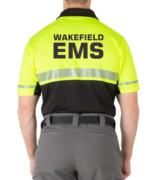 WAKEFIELD EMS FIRST TACTICAL 112516 HI VIZ POLO SS