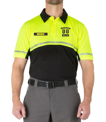 WAKEFIELD EMS FIRST TACTICAL 112516 HI VIZ POLO SS