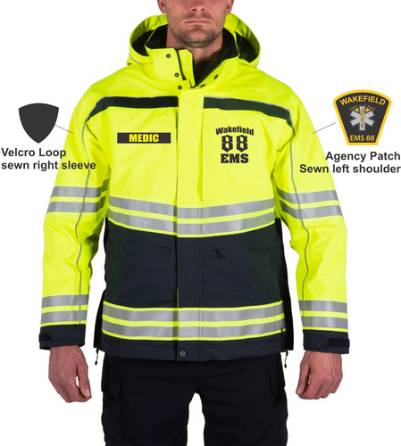 WAKEFIELD EMS FIRST TACTICAL Men's Tactix Hi-Vis Systems Parka