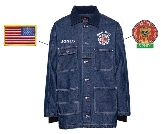 WRIGHTSVILLE FIRE GAME The Denim Chore Coat