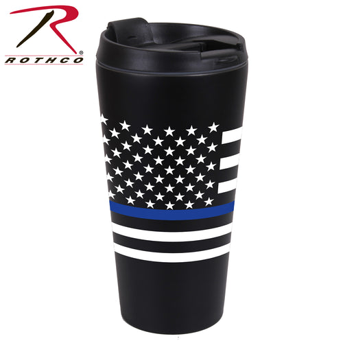 Rothco Thin Blue Line Flag Travel Mug