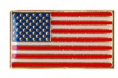 Rothco Classic Rectangular US Flag Pin