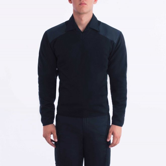 Load image into Gallery viewer, BLAUER 225 FLEECE-LINED V-NECK SWEATER
