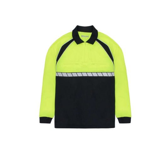 BLAUER LONG SLEEVE COLORBLOCK PERFORMANCE POLO SHIRT - Tactical Wear