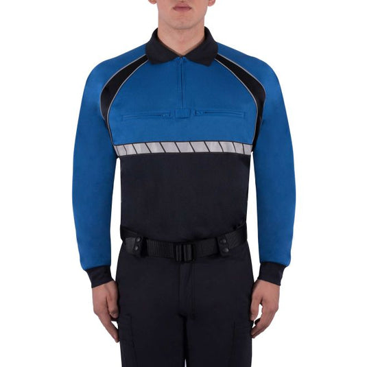 BLAUER LONG SLEEVE COLORBLOCK PERFORMANCE POLO SHIRT - Tactical Wear