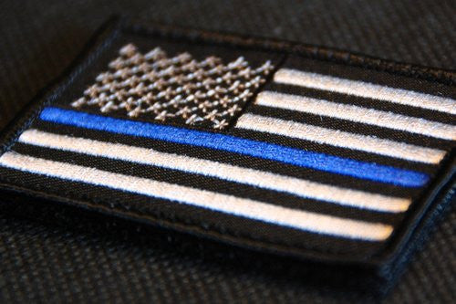 POLICE/FIRE THIN LINE US FLAG VELCRO PATCH - Tactical Wear