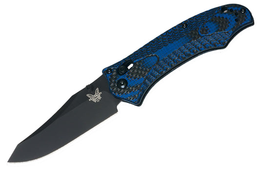 Benchmade Blue/Black Rift Carbon Fiber - Tactical Wear