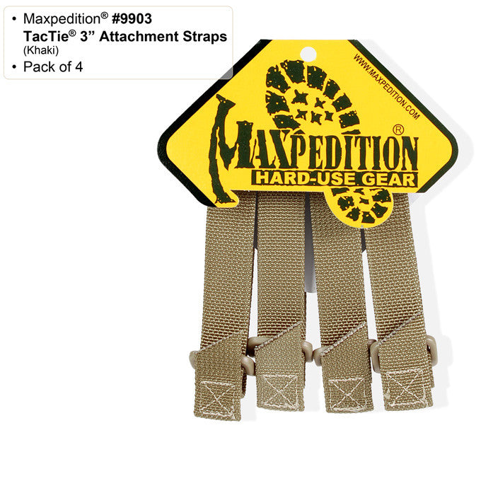 Load image into Gallery viewer, Maxpedition 3&quot; TacTie™ (Pack of 4) - Tactical Wear

