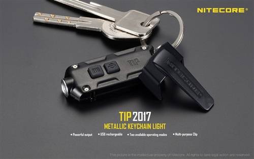 Nitecore TIP 2017 360 Lumen Rechargeable Keychain Flashlight - Tactical Wear