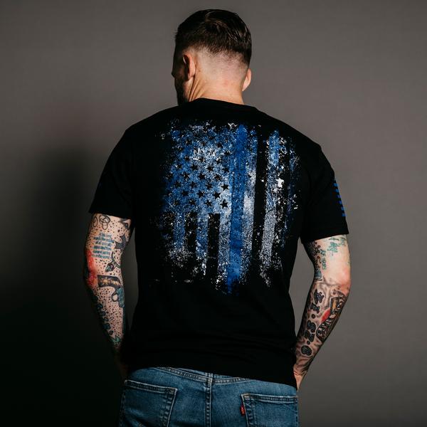 Load image into Gallery viewer, GRUNT STYLE BLUE SHIELD MEN&#39;S T
