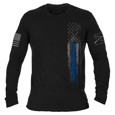 GRUNT STYLE BLUE LINE FLAG LS T