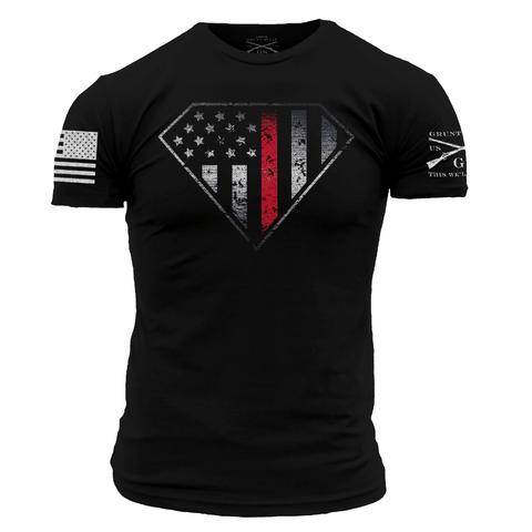 GRUNT STYLE RED LINE CREST TEE – Tactical Wear