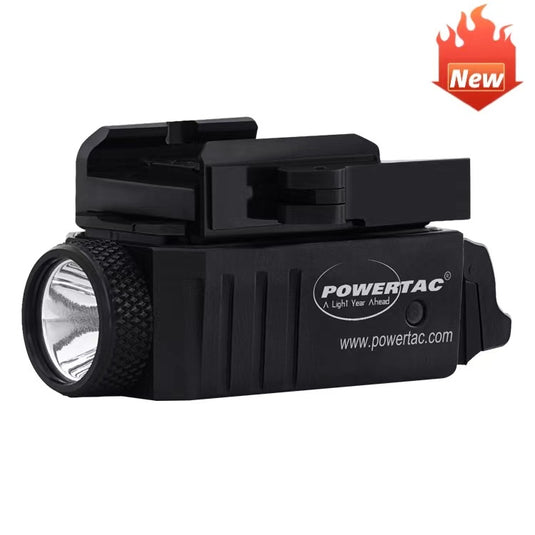 Powertac Mark Mini Luminator - 550 Lumen Compact & Multi-platform Compatible Pistol Light