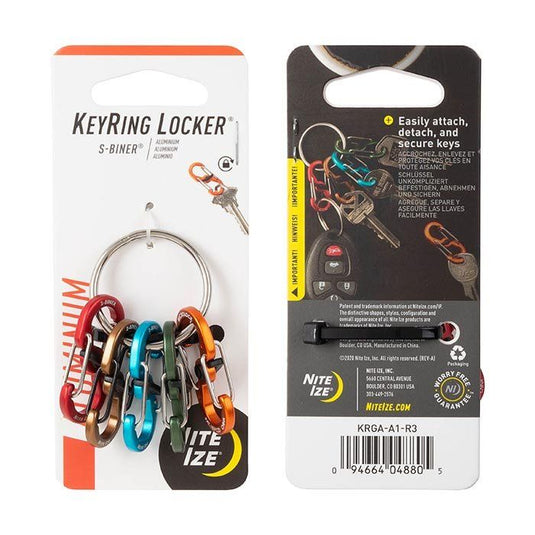 Nite-Ize KeyRing Locker S-Biner Aluminum