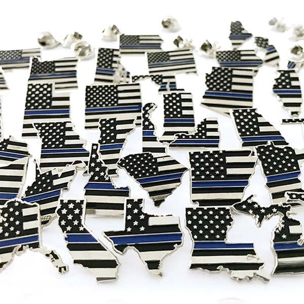 Load image into Gallery viewer, 3/4&quot; PA STATE PINS - THIN BLUE LINE USA
