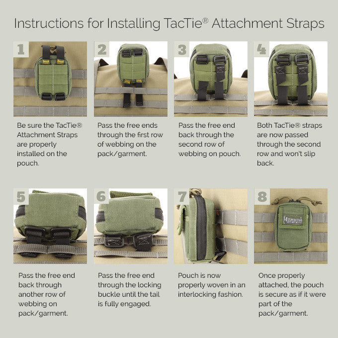 Load image into Gallery viewer, Maxpedition 3&quot; TacTie™ (Pack of 4) - Tactical Wear
