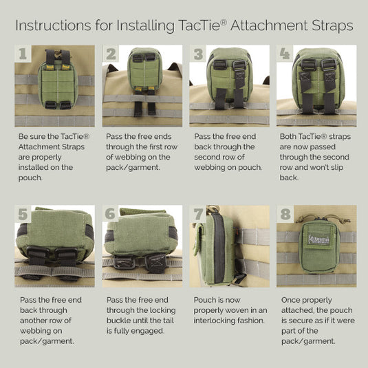 Maxpedition 3" TacTie™ (Pack of 4) - Tactical Wear