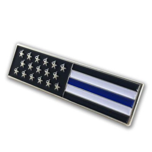 Uniform Pin - Thin Blue Line American Flag