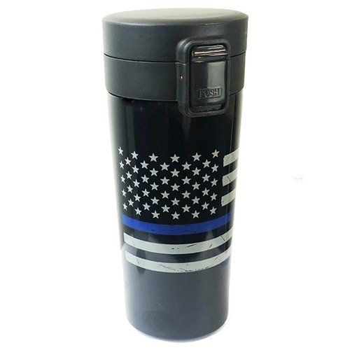 Load image into Gallery viewer, Tumbler - Thin Blue Line American Flag
