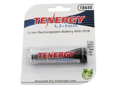 Tenergy Li-Ion 18650 with PCB Protection - Tactical Wear
