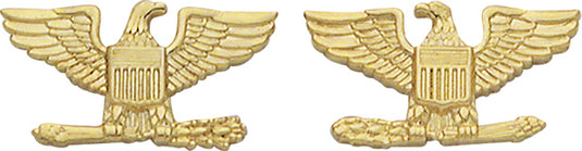 S&W Large Colonel Eagles (pair): left and right facing eagles-Gold Electroplate