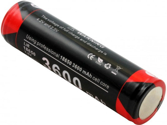 Klarus 18650 3600mAh 3.6V Lithium Ion (Li-ion) Button Top Battery for XT11GT - Tactical Wear